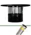Chapeau plat anti-volatile Ecoten pour conduit de fumée flexible Ø  int.  140 mm, finition Laqué noir