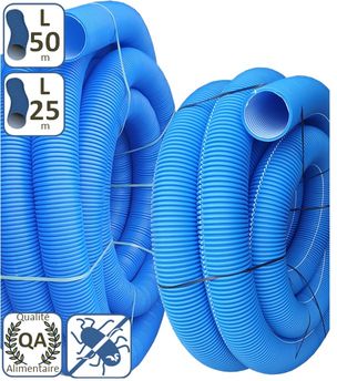 Couronne de 50m ou 25m Puits Canadien ou Provençal - Gaine Annelée intérieur lisse Ø 200mm - Qualité Alimentaire