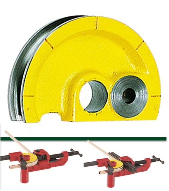 Formes standard (jaune) pour cintreuse d´établi cuivre