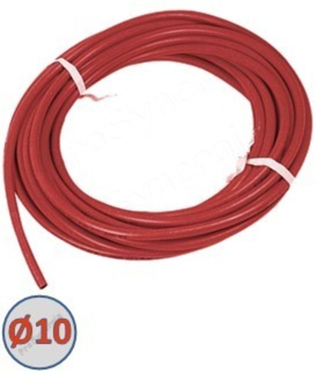 Tuyau pour chalumeau ou appareil de chauffage Acéthylène (rouge) Øint/ext. 10/17mm - Bobine de 10 mètres