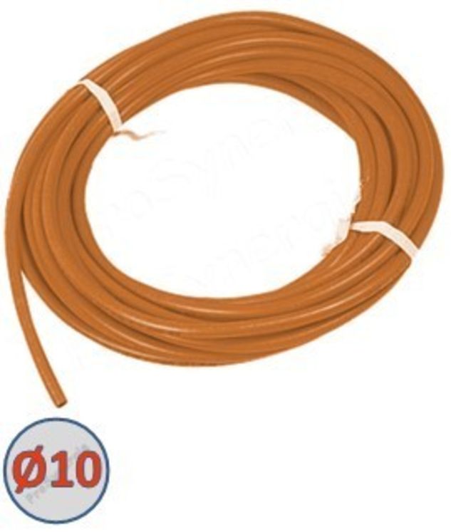 Tuyau pour chalumeau ou appareil de chauffage Butane, Propane (orange) Øint/ext. 10/17mm - Bobine de 10 mètres