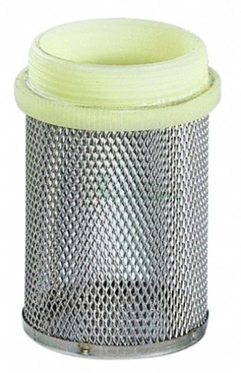 Crépine maille inox Filetage plastique - Maille 12/10° - ØM 1´´1/2