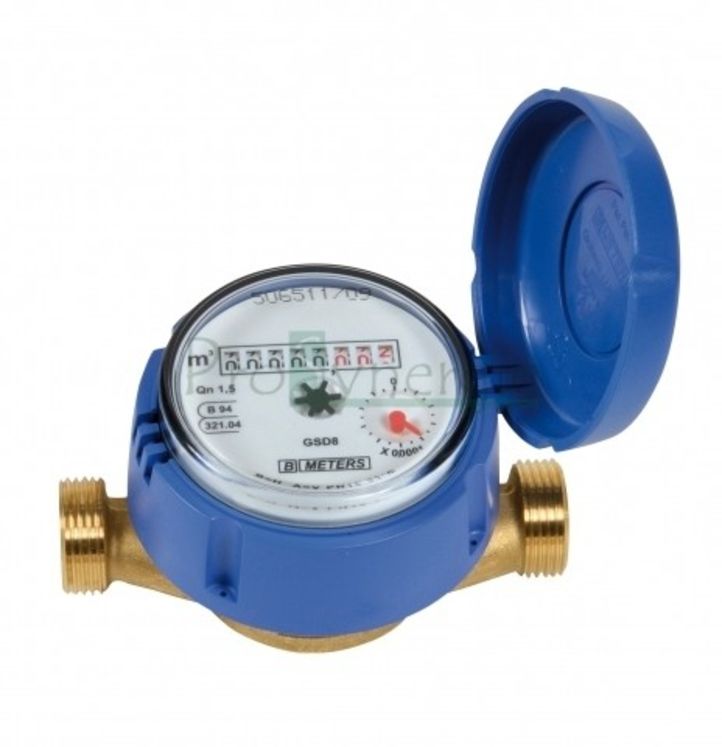 Compteur divisionnaire (série 1701) corps laiton Eau Froide - MID R100 - ØM 1´´ (calible 20) - 4m3/h