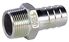 Raccord Inox 316 Tétine série 2035 - Ø M 1/4´´ pour tuyau Øint 8.9mm