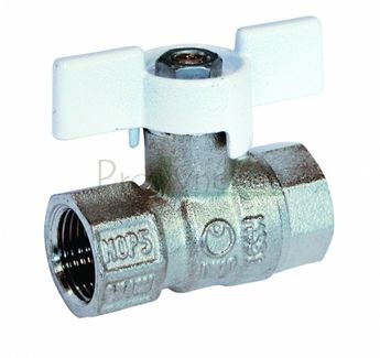 Vanne sphère laiton dégraissées oxygène FF - Manette