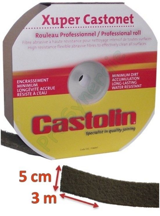 Rouleau de fibres abrasives haute résistance Xuper Castonet largeur 50mm - Longueur 3m