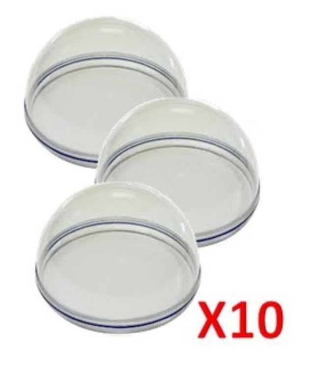 Kit de 10 dômes plastiques pour tête de caméra d´inspection Visioval 294040