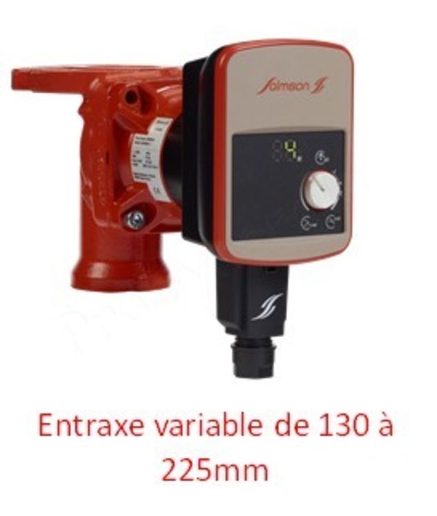 Supprimé - Circulateur chauffage domestique Priux home électronique Type Zoom 60 (haut. variable) - raccordement sur bride ovale - Débit jusqu´à 3.5m3/h -> Remplacé par : THEEVA24070130 + Kit THEZKC