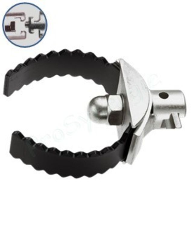 Tête couteau dentée pour Flexible de déboucheur Ø 22 mm (diamètre tête 76mm - Longueur 100mm)