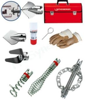 Jeu d´outils L - Ø16 - 10 pièces pour déboucheurs motorisés