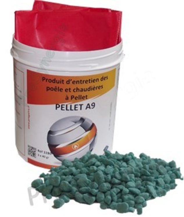 Pot de 3 doses de 40gr de Pellet A9 pour entretien poêle à pellets