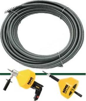 Dakta® déboucheur électrique 220V déboucheur 23mx12.7mm câble acier déboucheur  spirale