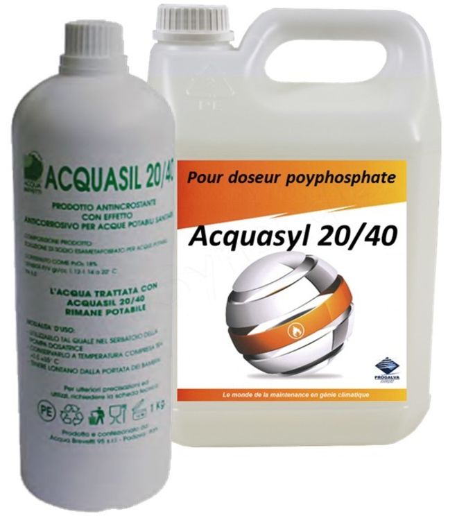 Recharge pour Doseur Polyphosphate Minidos - Aquasil 20/40 - 5 litres