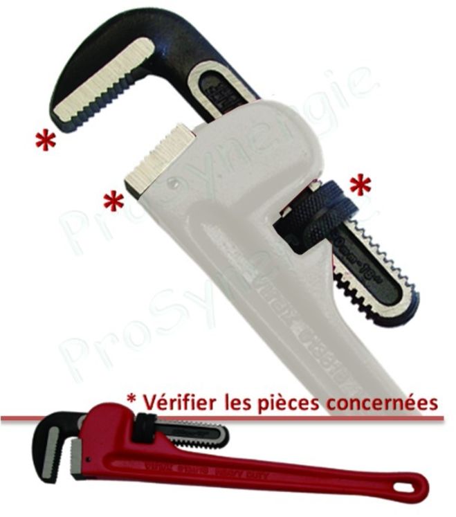 Ecrou de rechange de Clé viragrip fonte Heavy Duty - L  600 mm - Capacité 3.1/2´´