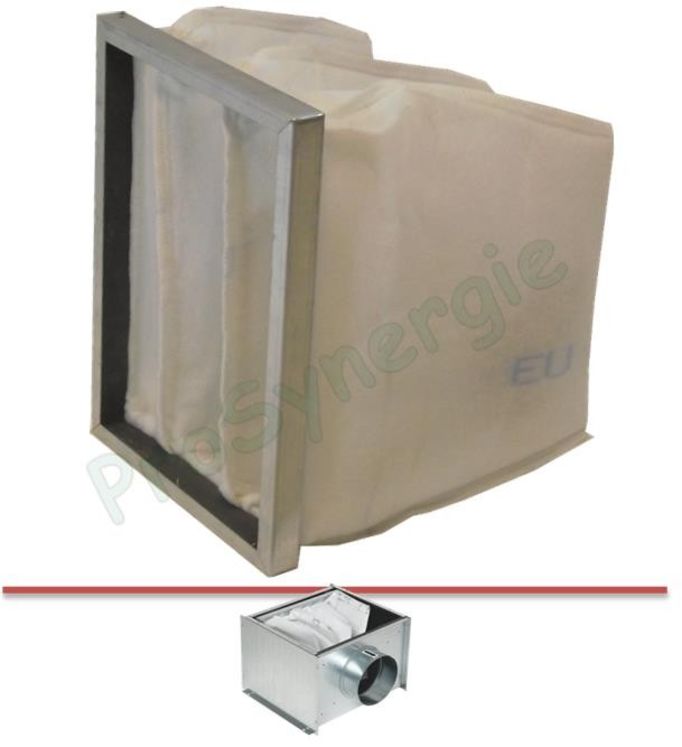 Filtre à poche G4 pour caisson préfiltre dimension 330 x 230 x 250mm