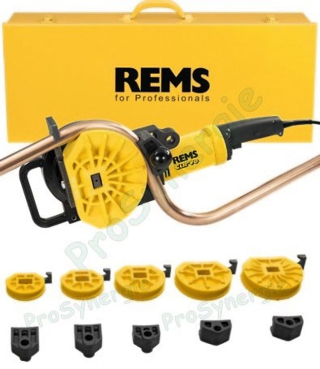 Cintreuse Electrique REMS Curvo - Coffret avec formes et contre-formes de 12-14-16-18-22 mm