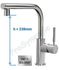 Robinet mitigeur cuisine équerre Vand (Inox)