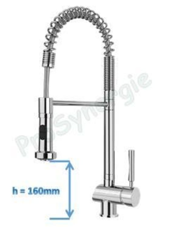 Robinet mitigeur cuisine bec souple douchette Danum