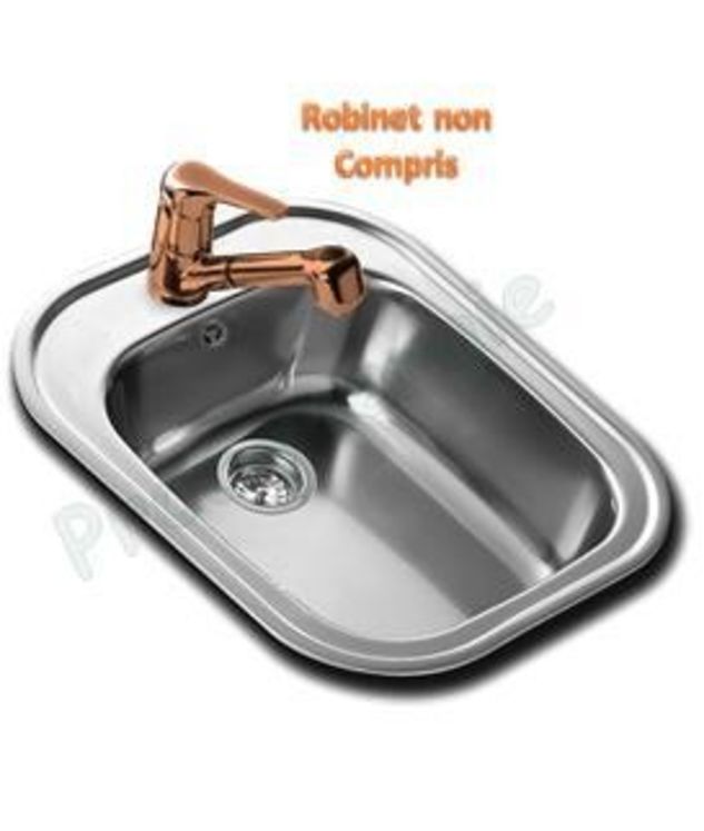 Evier Inox 1 bac rectangulaire à poser