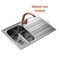 Evier Inox 1 bac + égouttoir - à poser