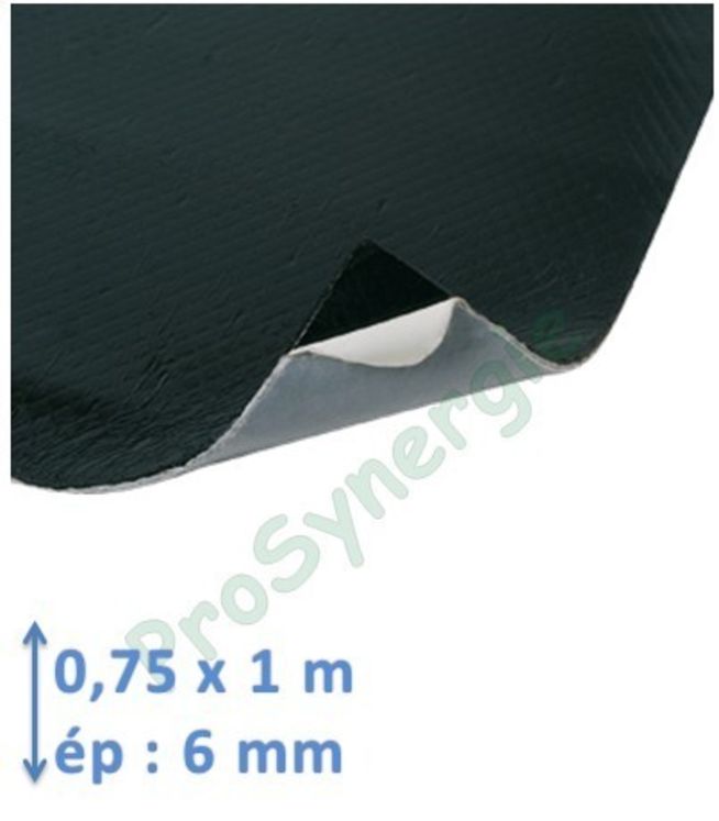 Plaque viscoélastique 1000 x 750 mm - Ep : 6 mm
