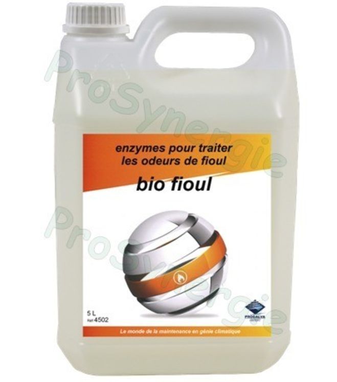 Bidon de 5 litres d´Enzymes pour traiter les odeurs de fioul - Biofioul 97