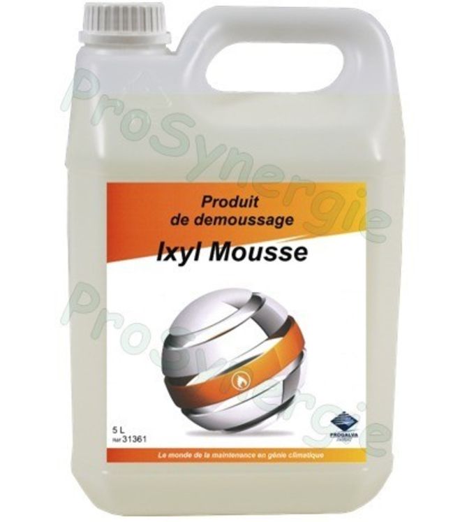 IXYL Mousse - Produit de démoussage nettoyage et désinfection (mousses, champignons, algues et verdissements) Bidon de 5 litres (1L/10m²)