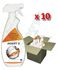 Lot de 10 x réf 3276 Insert 9 - (Vaporisateur tête + réservoir) 750 ml de produit nettoyant et dégoudronnage de vitre d'insert ou poêle