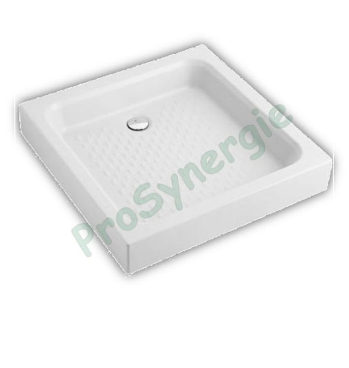 Receveur TARG PRO à poser bonde 90 Grès Blanc