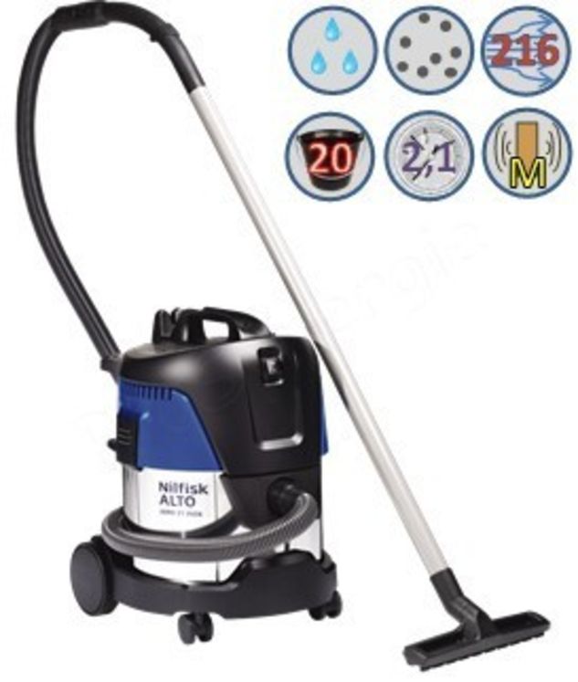 Aspirateur Aero 21-01 PC cuve inox 20L - 210mbar - 1250W