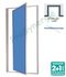 Porte de douche pivotante ATOUT 2 Face Axe Excentré