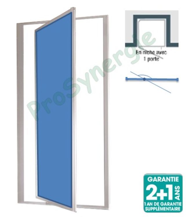 Porte de douche pivotante ATOUT 2 Face Axe Excentré