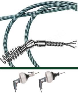 Câble avec vrille articulée pour déboucheur motorisé Val 35 et 35E