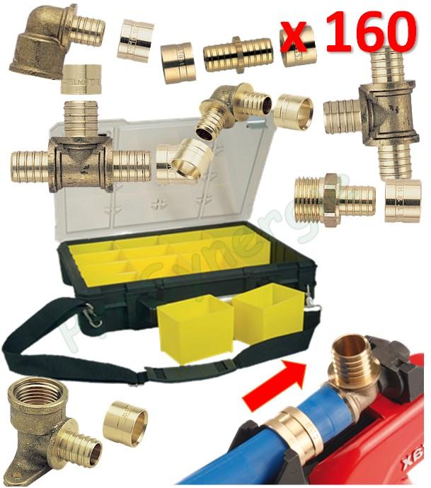Malette assortiment de raccords PER à sertir (glissement)