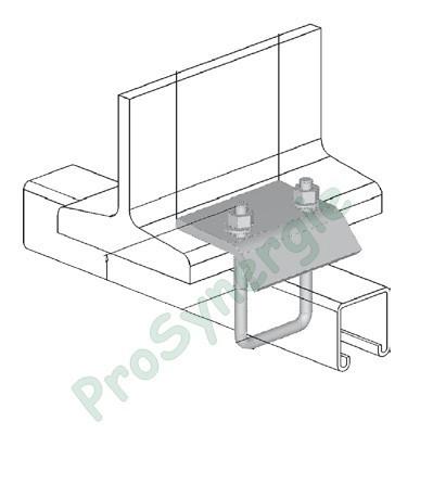 Etrier fils de connexion pour rails - Suspension de tuyau de Ventilation