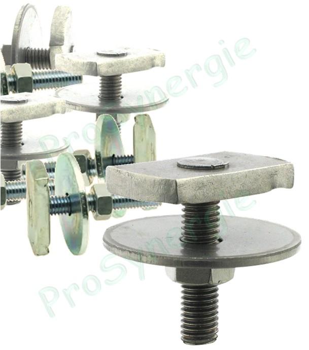 Lot de 25 doubles écrous coulissant ØxLongueur M8x40 mm pour rail et console 41/21 et 41/41 (suspension collier tuyau de ventilation)