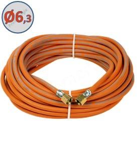 Tuyau 20 m - Ø 6.3 mm - avec raccords sertis 3/8e G