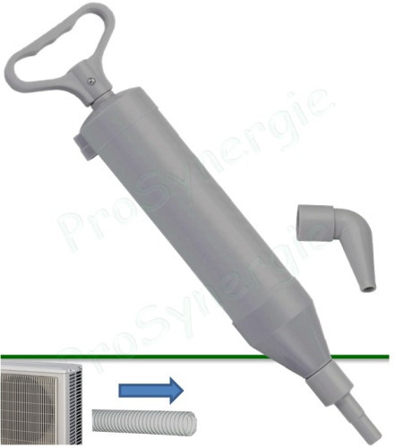Pompe Manuelle Aspiration pour tuyaux dévacuation des condensats