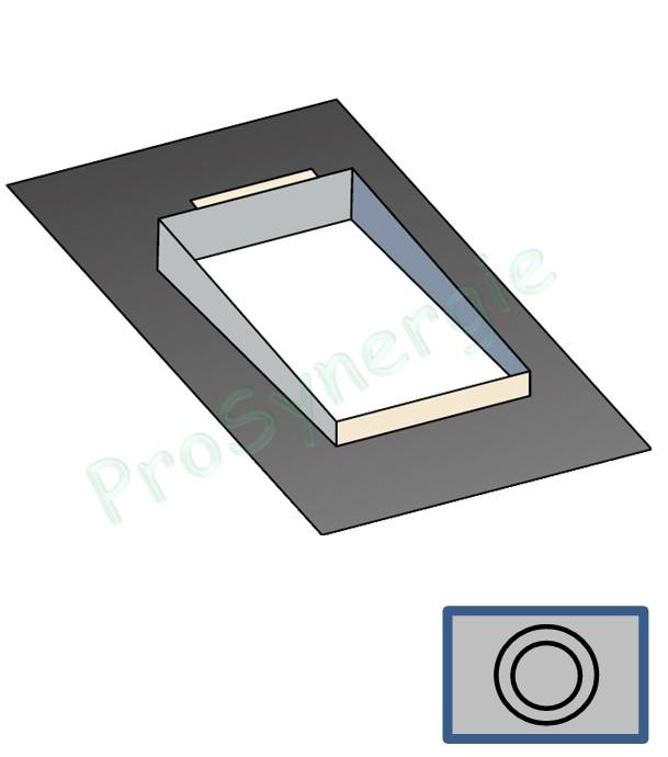 Embase étancheité TRA pour Tradinov Rectangulaire et pour Ardoise Shingle ou Zinc