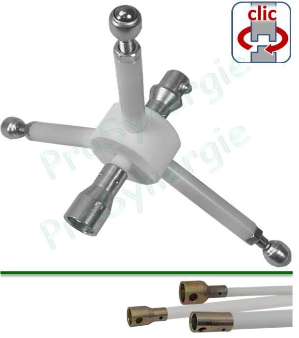 Guide de centrage ramonage Rotoflex Ø 12 et 18 mm - Pour conduit Ø 250 à 350 mm