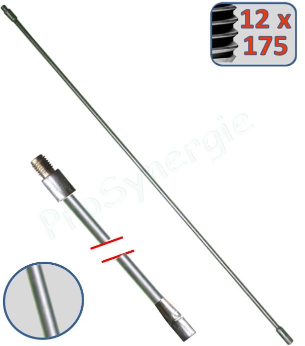 Rallonge tige de manuvre longueur 1m pour ramonage et grattage - 12 x 150