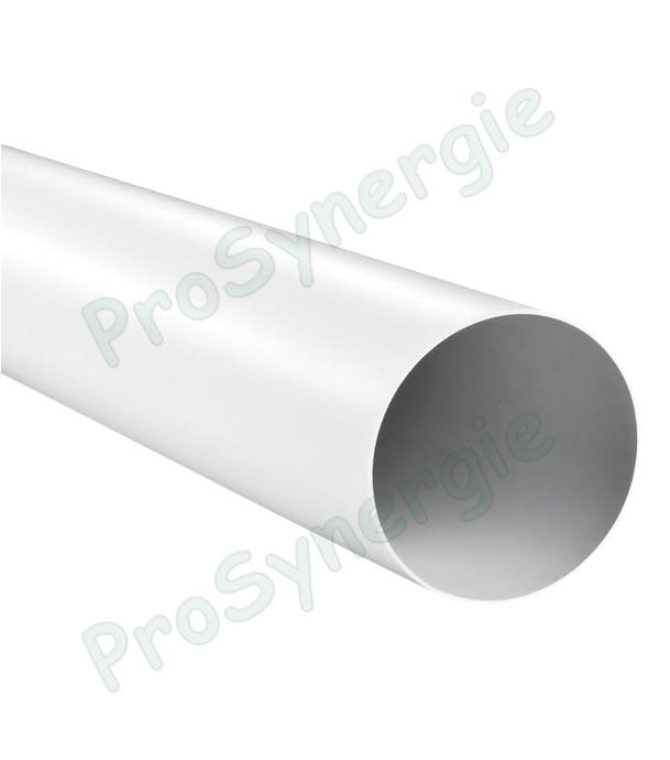 Tuyau plastique ABS Blanc Ø 120/160 mm - Longueur 0,5 à 3 mètres - Ventilation (VMC)