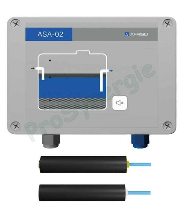Alarme pour séparateur d'hydrocarbures ASA-02 + 1 sonde ASA-LP 5m