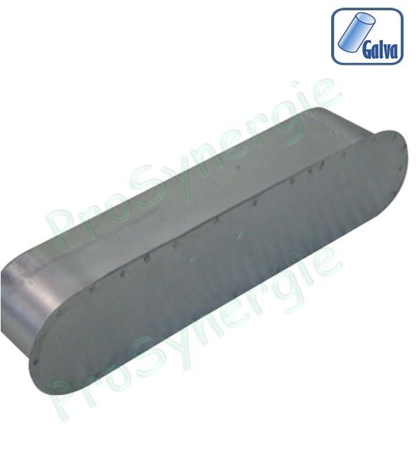 BMO - Bouchon mâle oblong acier galvanisé hauteur de 8 à 52 cm (équivalence Ø 160 à 800 mm)