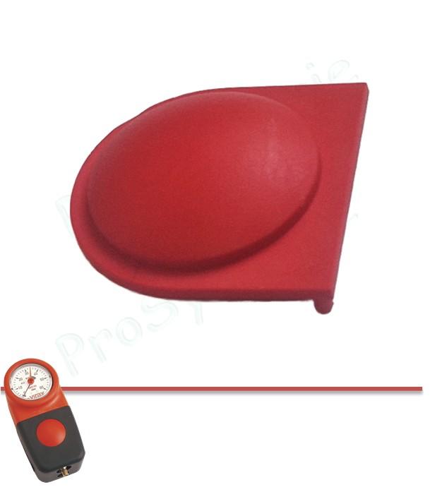 Poussoir caoutchouc rouge pour Contrôleur d´étanchéité gaz Virax 60 mBar