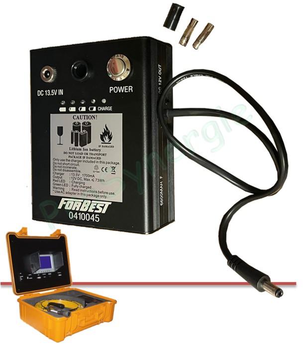 Batterie avec fusible pour Caméra Snake PE110 NM