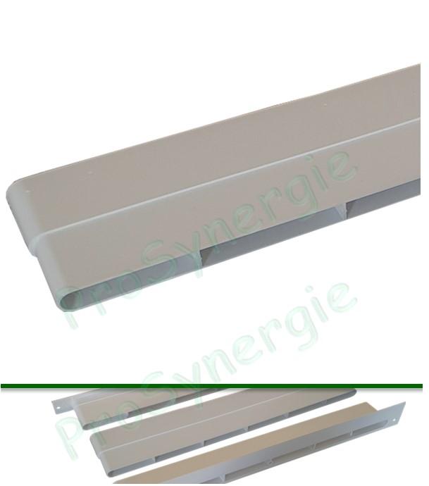Rallonge MT - Rallonge oblong section 350x15mm pour traversée de mur MT longueur utile +30mm (réelle avec emboiture : 60mm)