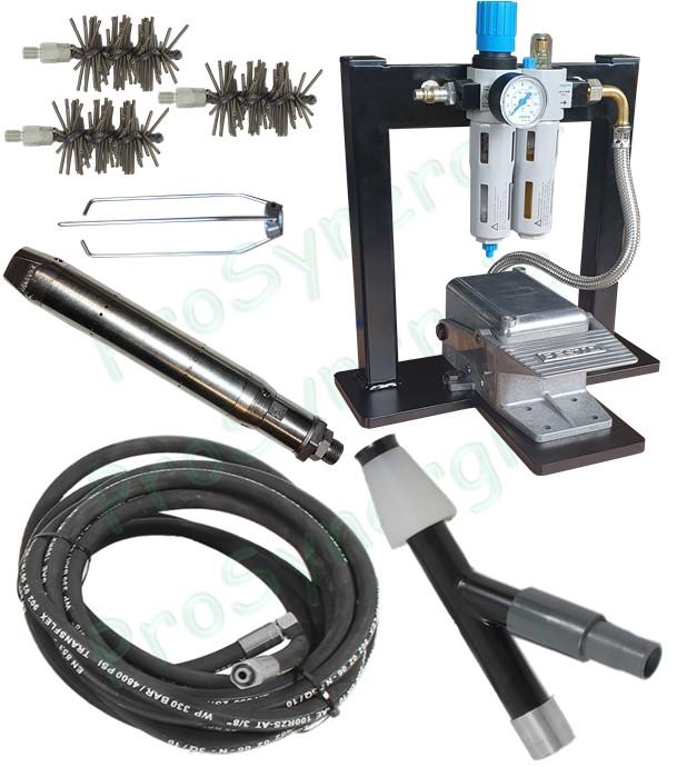 Appareil de ramonage vibrant Robotube Ø 30 mm - Pour tubes de chaudières - Kit complet