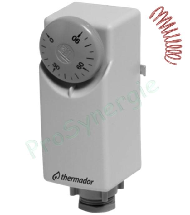 Aquastat Applique à ressort avec Réglage externe 20°C, 90°C