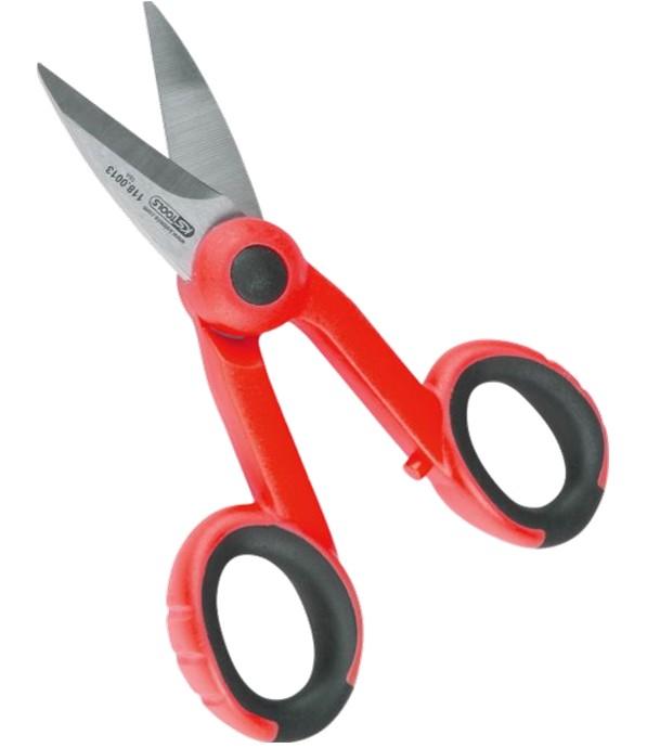 Ciseau d'électricien 143 mm avec encoche dénude-câbles - Lg de coupe 46 mm